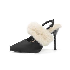 Zubumei Женские туфли на высоком каблуке черные 127, цвет Black-127