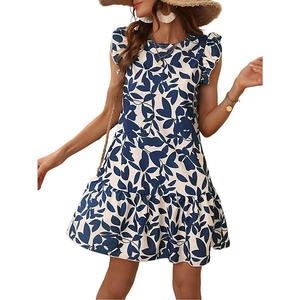 Женское летнее платье без рукавов с рюшами Maxxis Merch, Blue