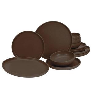 Обеденный сервиз уно Creatable, коричневый