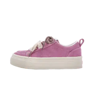JimiXiong Женские низкие скейтерские кеды розово-красные, цвет Rose Red