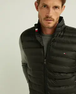 Мужской жилет на подкладке с застежкой-молнией Tommy Hilfiger, чёрный