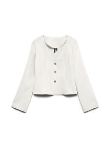 VERO MODA Кардиган 'VMNora' вязаный, белый