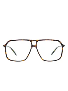 Очки Isel в геометричной оправе Gigi Studios, коричневый