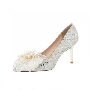 Тонкий каблук Высокие каблуки 8,5 см Женские HKCP, Шампань