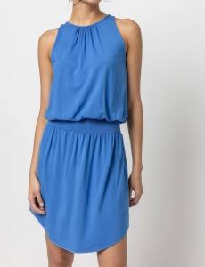 Платье с круглым вырезом и сборками в стиле Ривьера Lilla P, цвет riviera