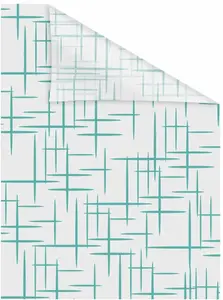 LICHTBLICK ORIGINAL оконная пленка "Stars Petrol", 1 шт., непрозрачная, структурированные клейкие точки, самоклеящаяся, защита конфиденциальности 50х100 см, цвет petrol/weiß