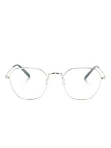 Oliver Peoples очки Levison в квадратной оправе, серебристый