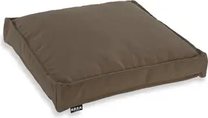 Подушка для сиденья HOCK Classic Uni Outdoor - 50x50x5 см. Подушка для стула для улицы - водостойкая, обивка табачного цвета.
