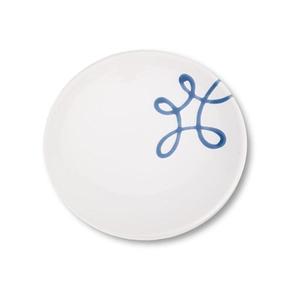 Блюдце Pure Flamed Blue для кофе/чая d: 15 см / высота: 2,5 см Gmundner Keramik, белый синий