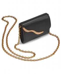 Женский кошелек Malverne Pave String Wallet Donna Karan New York, Black/Gold