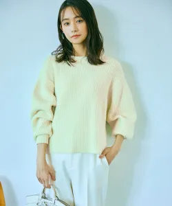 Вязаный пуловер смешанных цветов, пригодный для стирки Suite L, цвет Light Green 1[162]