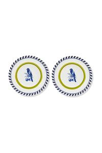 Набор тарелок с рисунком птиц 27 см, 2 шт. Pols Potten, мультиколор