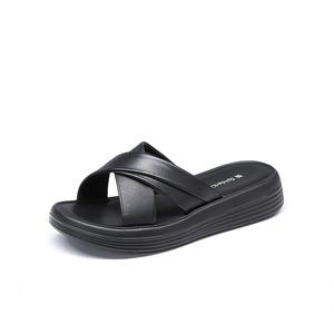 Женские тапочки-слайды из полиуретана с противоскользящим покрытием Spider King, Black