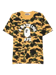 Футболка с логотипом A Bathing Ape, желтый