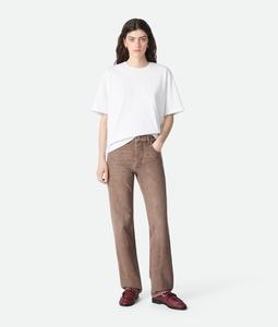 BOTTEGA VENETA Женские коричневые прямые джинсы Brown Straight Jeans