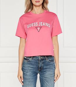 Футболка Guess Jeans BOXY Cropped Fit, роза