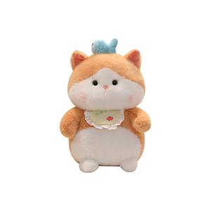 Плюшевая кукла милый котенок и рыбка высота 25cm/35cm/45cm XIAOCAIXIONG, синий