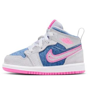 Кроссовки (TD) Air Jordan 1 Mid SE 'Denim Sequin'