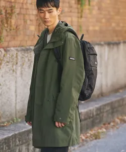 Дышащая и водонепроницаемая длинная куртка с капюшоном