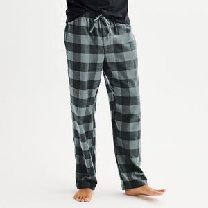 Мужские фланелевые пижамные брюки Sonoma Goods For Life с завязками, цвет Grey Buffalo Check