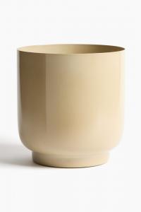 Цветочный горшок H&M Large Metal Cover For, 26 см, бежевый