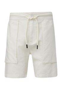 Бермуды, на шнурке, льняное содержание, мужские QS, коричневый