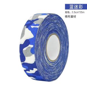 He Jiagong Канадская спортивная лента для клюшек Ice Hockey, нескользящая, камуфляж синий - для головы клюшки и зоны удара