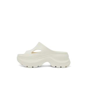 COMELY Женские тапочки-слайды, цвет экрю/серебро/черный