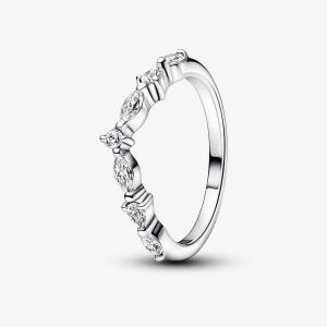 Кольцо Pandora Timeless Wish Sparkling Alternating, серебро