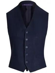 Топ с V-образным вырезом Ralph Lauren Collection, синий