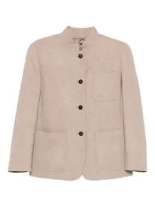 Куртка с накладными карманами на пуговицах Max Mara, нейтральный