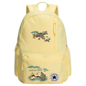 Converse Полиэстеровый рюкзак среднего размера унисекс с термопереносом цвета гусиное яйцо, Plane Shark