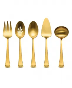 Набор посуды Portola Satin Gold из 5 предметов Lenox, золотой