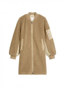 Marc O'Polo Пальто-«мишка» в стиле «блузон», свободного кроя, цвет «мягкий мокко»