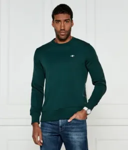 Толстовка regular fit Gant, бутылочно-зеленый