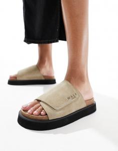 Мюли Walk London Barca из камня с липучками