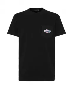 Коллекция повседневных футболок и поло осень-зима 2025 Dsquared2, черный