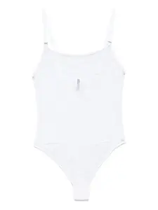 Боди со стрингами Maison Close, белый