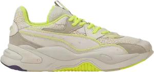 Кроссовки Puma RS-2K Future Mutants White Fizzy Yellow, белый
