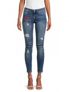 Джинсы Cкинни Etienne Marcel с несколькими молниями, indigo