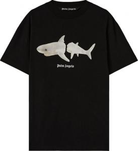 Футболка Palm Angels Shark Classic Tee 'Black/White', черный