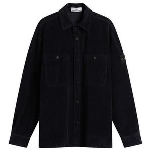 Вельветовая рубашка Stone Island, темно-синий