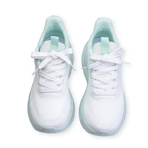 Увеличение высоты с амортизацией, износостойкий, легкий, дышащий, нескользящий, низкий верх WARRIOR, белый светло-зеленый