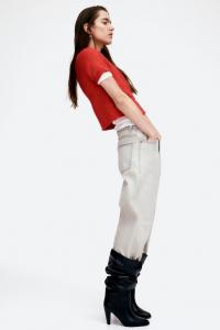 Кардиган с короткими рукавами H&M, красный