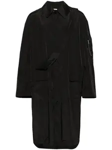 Однобортный пуховик Random Identities, черный