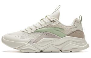 Кроссовки ANTA Life Collection Lifestyle Shoes Women's Low-top Ivory White/second Gray/snowmelt Green, слоновая кость/зеленый