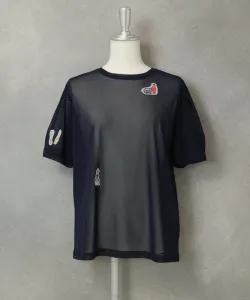 Прозрачный пуловер с короткими рукавами Studio Picone, цвет Navy (060)