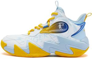 QIAODAN Амортизирующие, износостойкие высокие детские баскетбольные кроссовки Blue для подростков