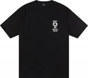 Футболка Stussy x Our Legacy Work Shop Surf Skull Pigment Dyed Tee 'Black', черный