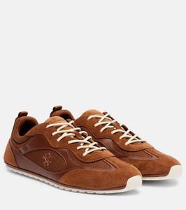 Кроссовки Tory Travel с отделкой из замши Tory Burch, Cognac Brown